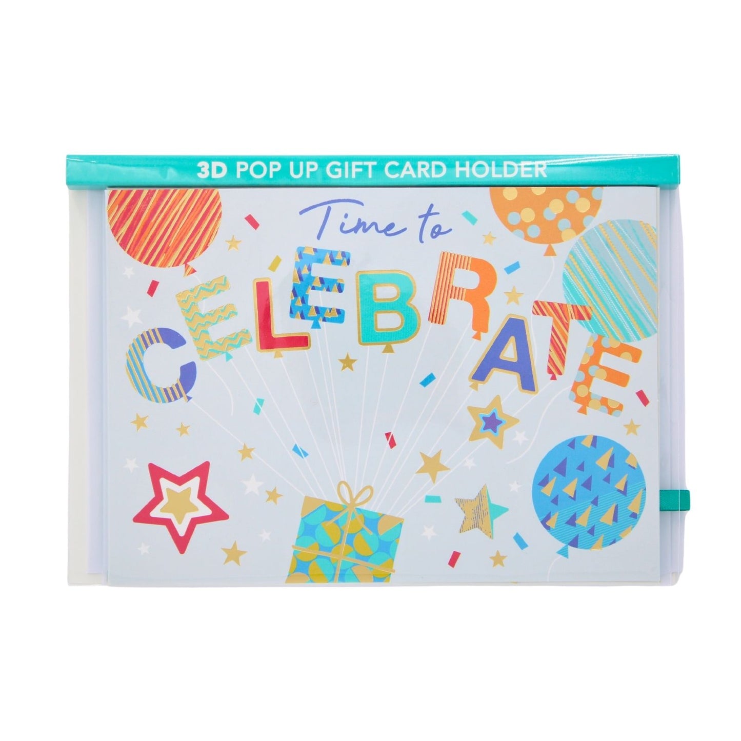 Pop Up Birthday Card With Gift Card Holder Time To Celebrate Card & Gift Idea