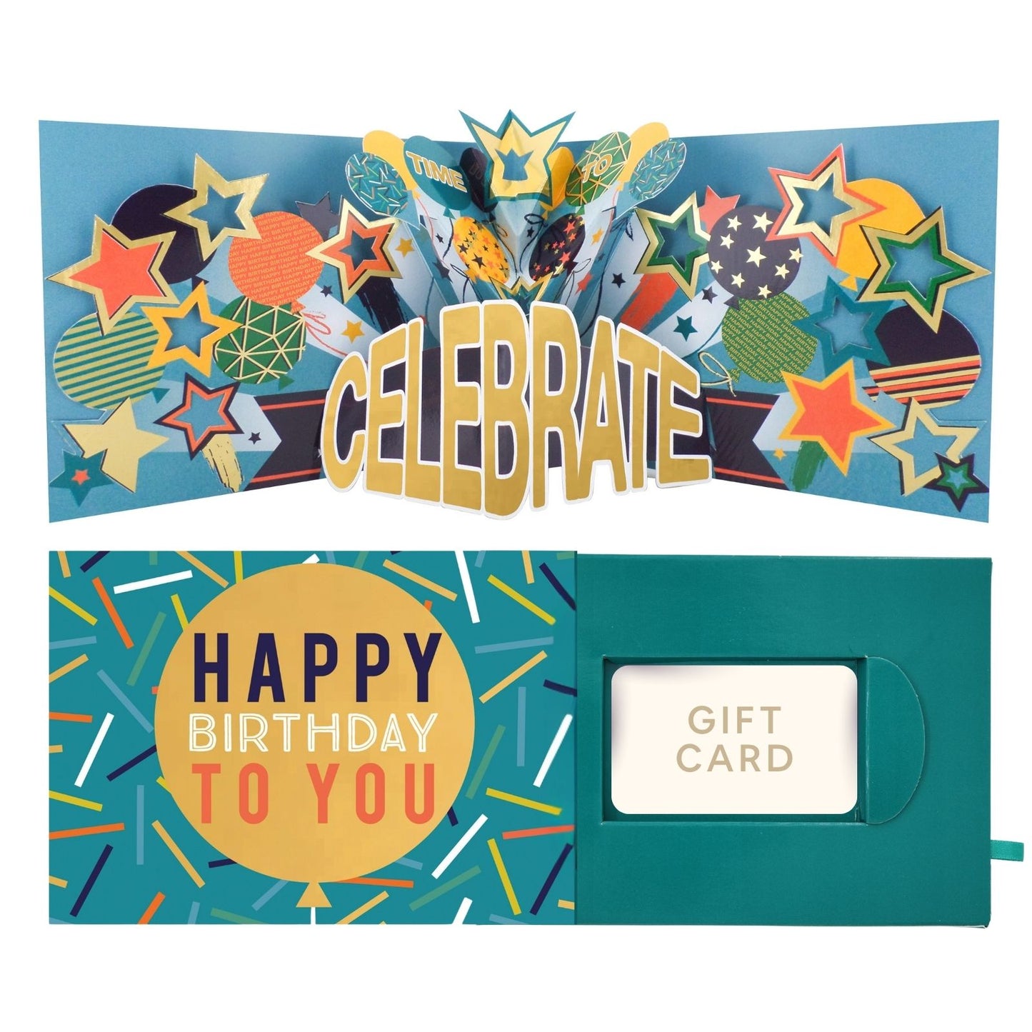 Pop Up Birthday Card With Gift Card Holder Birthday Balloon Card & Gift Idea