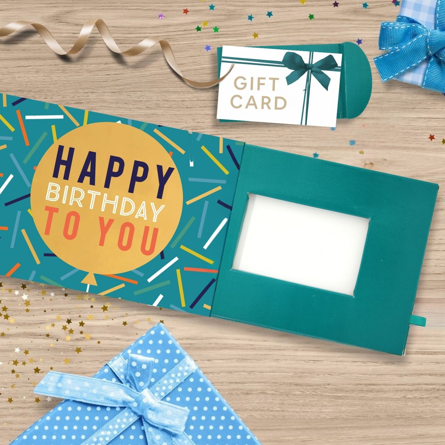 Pop Up Birthday Card With Gift Card Holder Birthday Balloon Card & Gift Idea