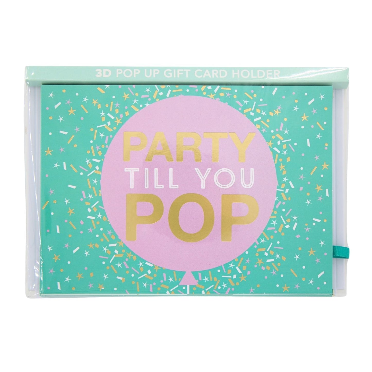 Pop Up Birthday Card With Gift Card Holder Party Time Card & Gift Idea