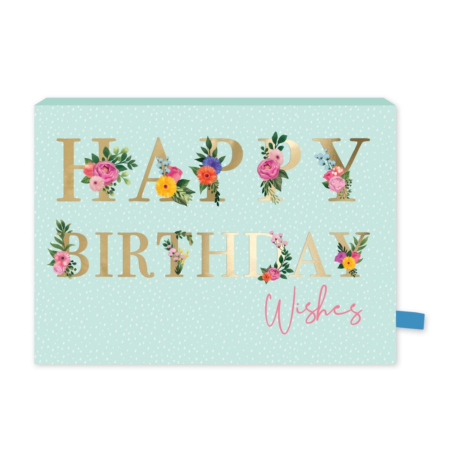 Pop Up Birthday Card With Gift Card Holder Floral Wishes Card & Gift Idea