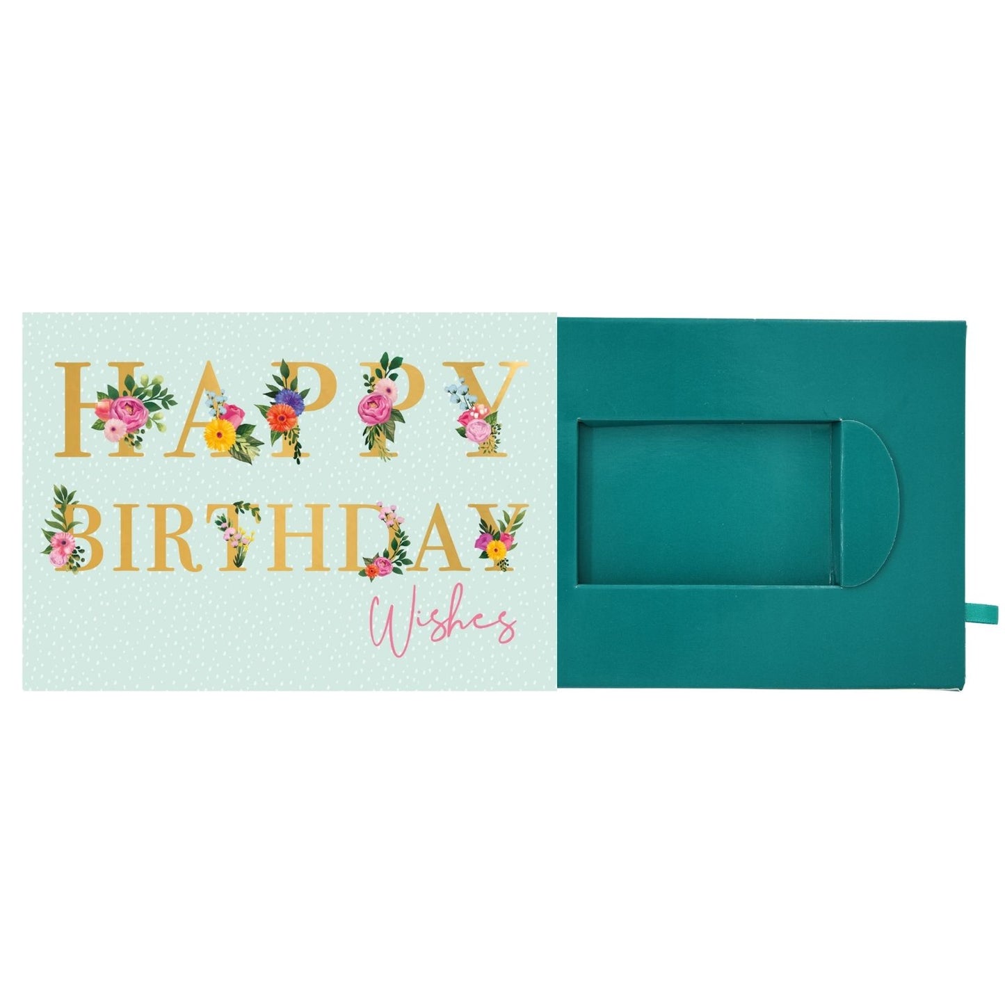 Pop Up Birthday Card With Gift Card Holder Floral Wishes Card & Gift Idea