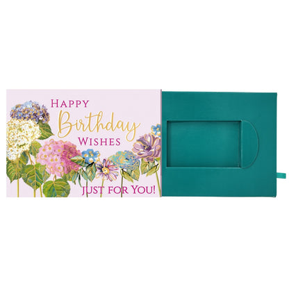 Pop Up Birthday Card With Gift Card Holder Blooming Wishes Card & Gift Idea