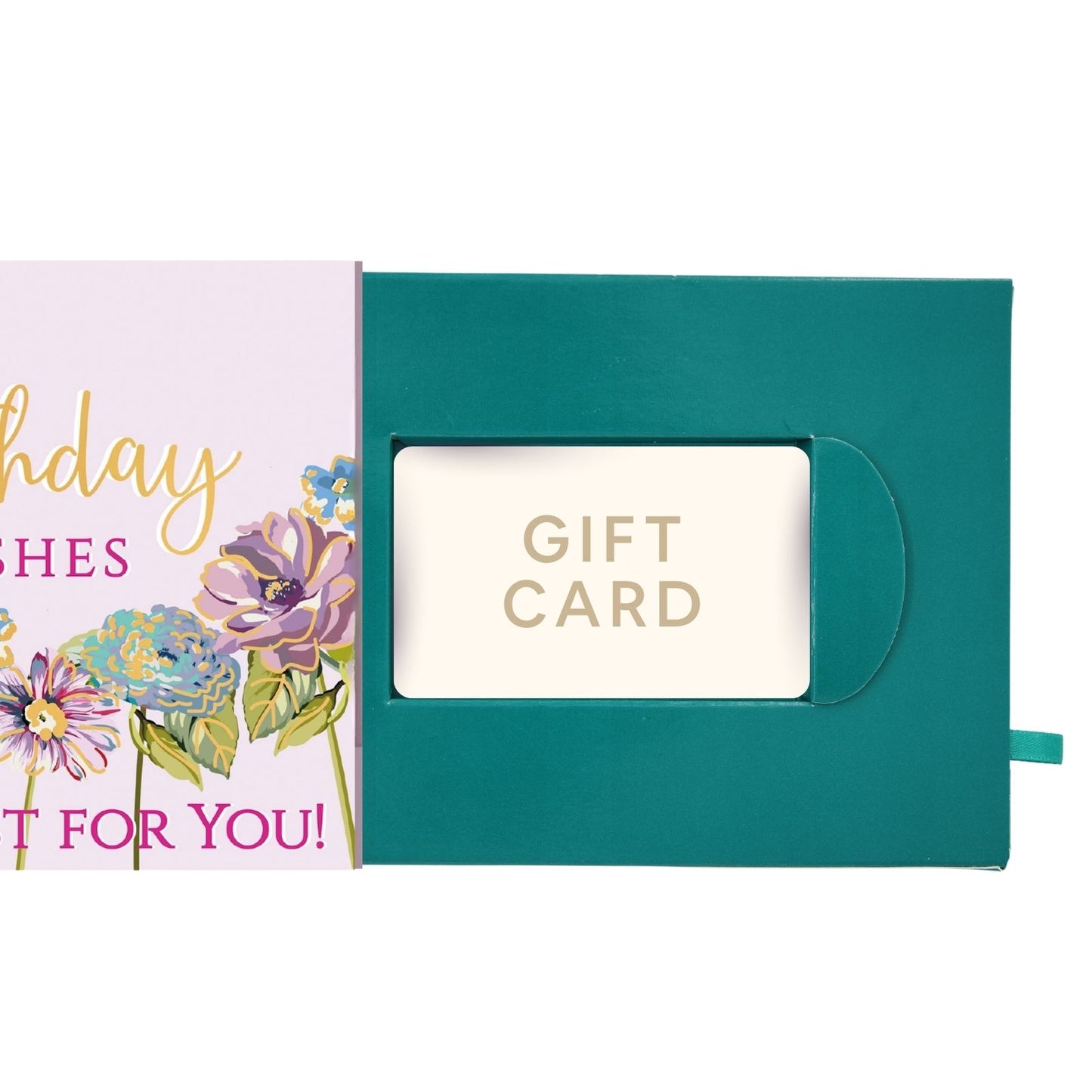 Pop Up Birthday Card With Gift Card Holder Blooming Wishes Card & Gift Idea