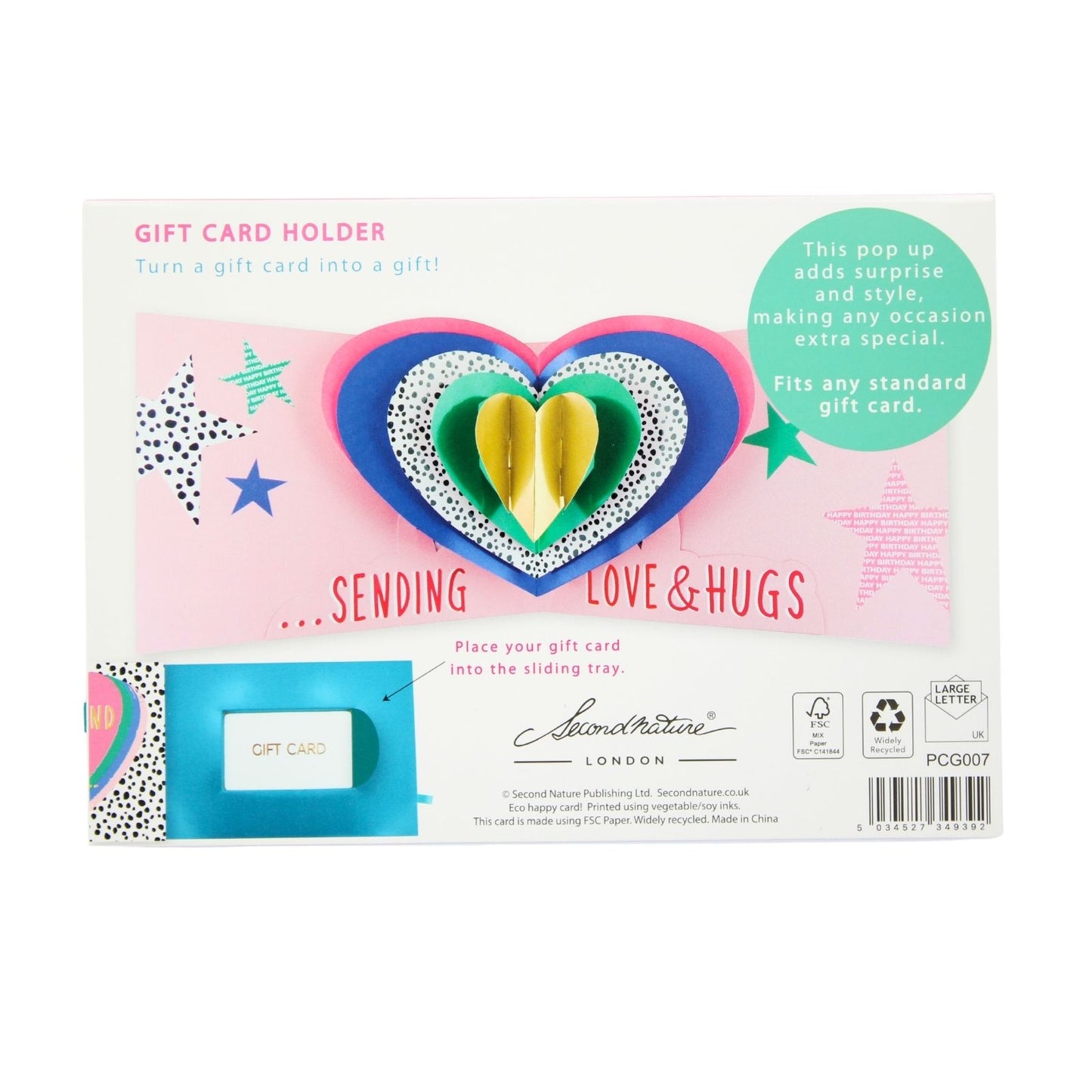 Pop Up Birthday Card With Gift Card Holder Special Friend Card & Gift Idea
