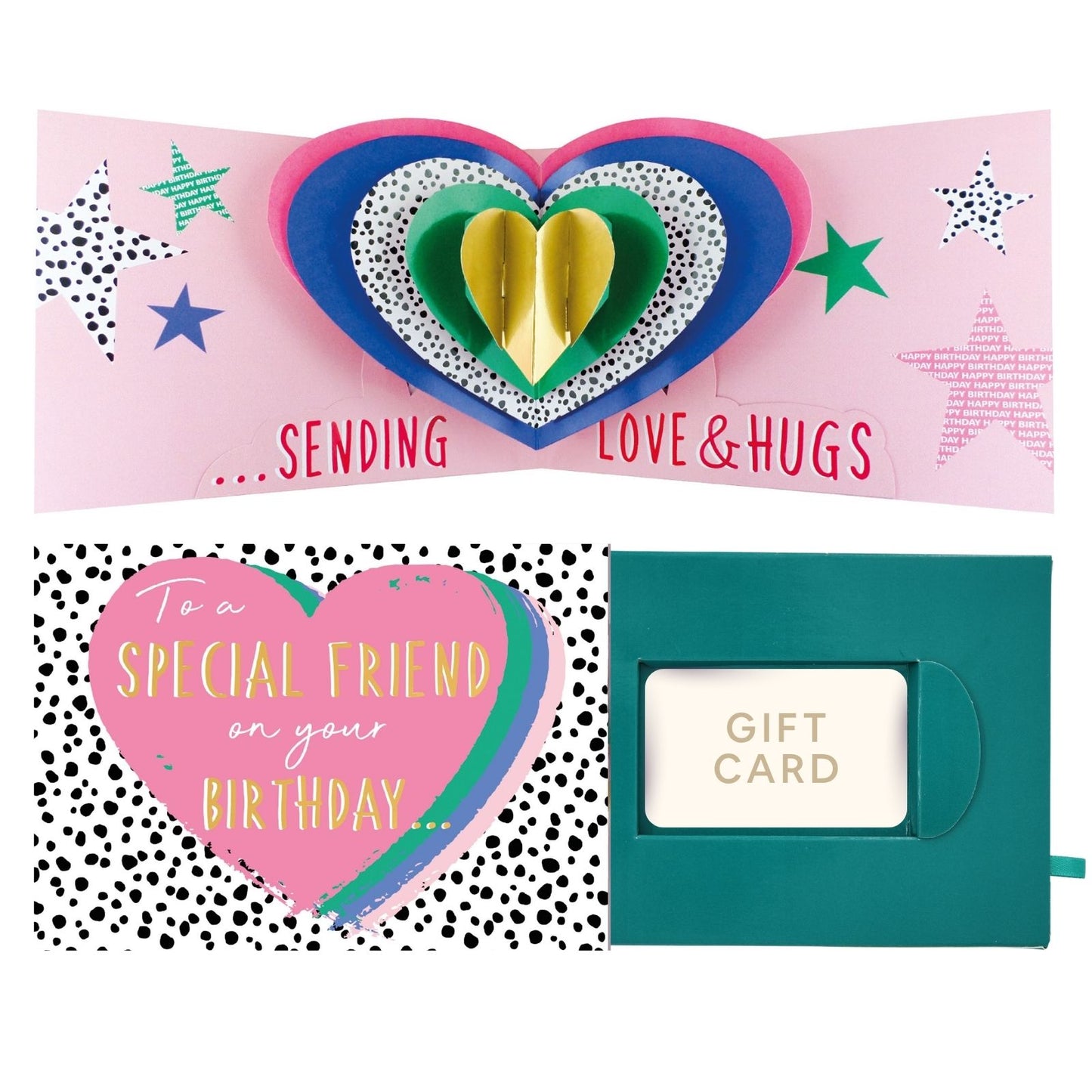 Pop Up Birthday Card With Gift Card Holder Special Friend Card & Gift Idea