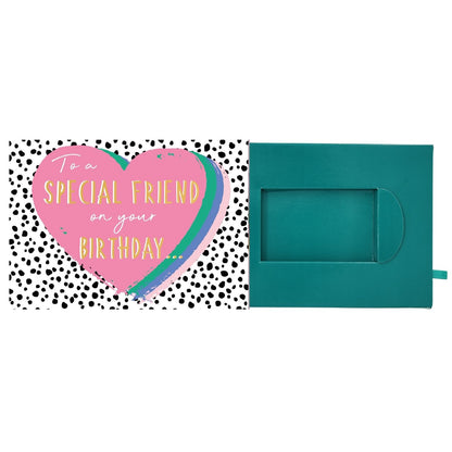 Pop Up Birthday Card With Gift Card Holder Special Friend Card & Gift Idea