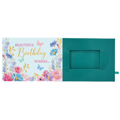 Pop Up Birthday Card With Gift Card Holder Beautiful Wishes Card & Gift Idea