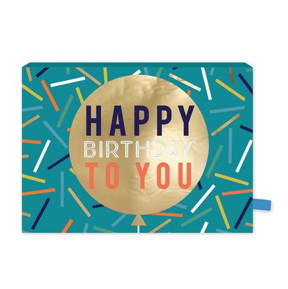 Balloon Pop Up Birthday Card With Chocolate Treat Tray Surprise Card & Gift