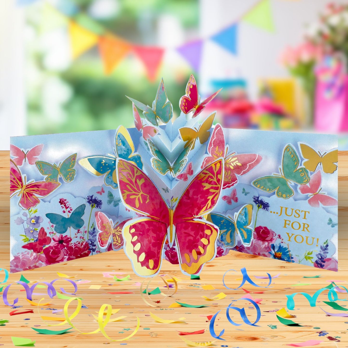 Beautiful Pop Up Birthday Card With Chocolate Treat Tray Surprise Card & Gift