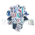 Best Dad Happy Father's Day Pop-Up Greeting Card