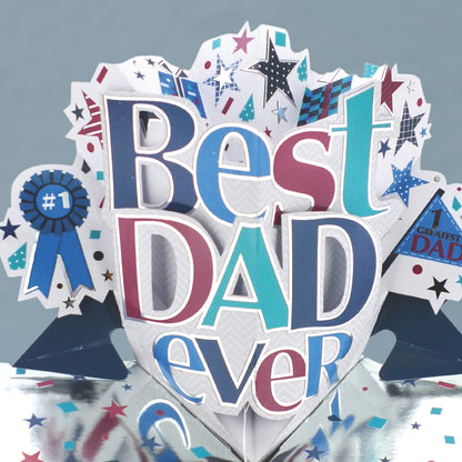 Special Friend Best Dad Ever Pop Up Card