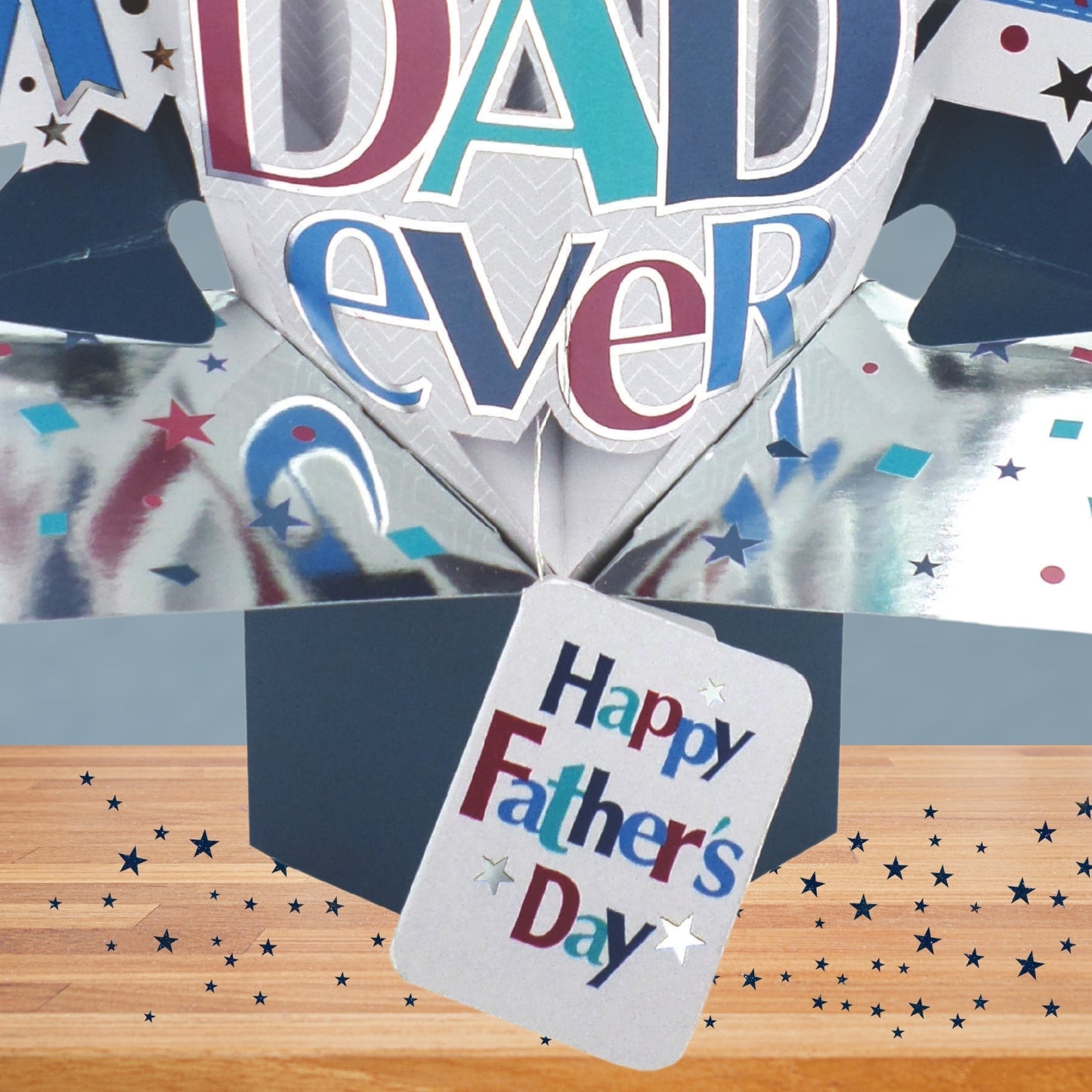 Best Dad Happy Father's Day Pop-Up Greeting Card