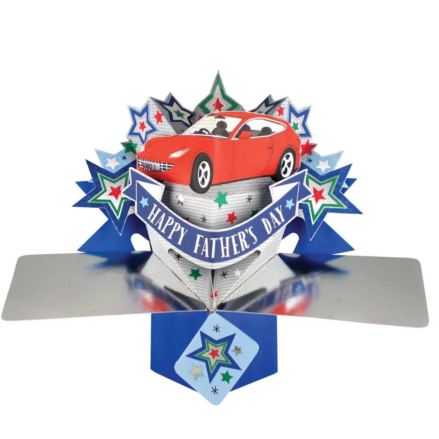 Happy Father's Day Red Car Pop Up Card Choice Of Cards