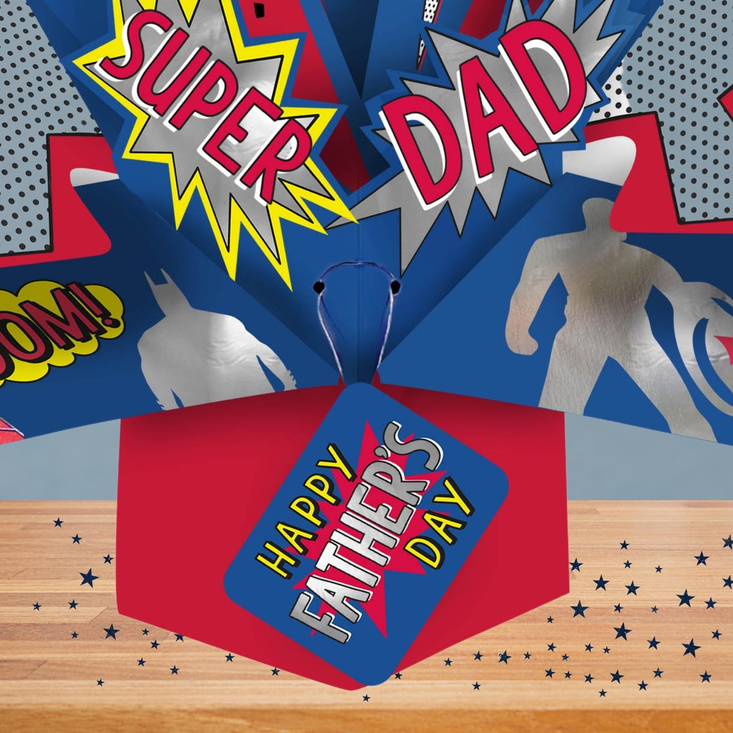 Super Dad Happy Father's Day Superhero Pop Up Greeting Card
