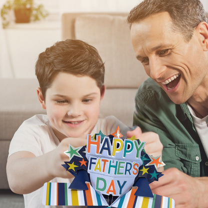 Best Dad Happy Father's Day Pop Up Greeting Card