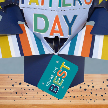 Best Dad Happy Father's Day Pop Up Greeting Card