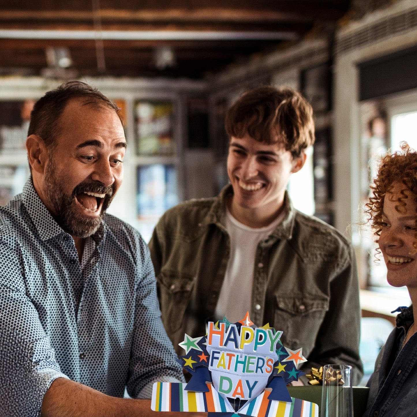 Best Dad Happy Father's Day Pop Up Greeting Card