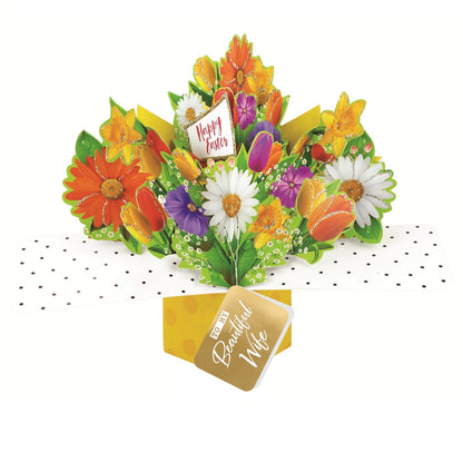 Happy Easter Pop Up Flowers Card Choice Of Cards