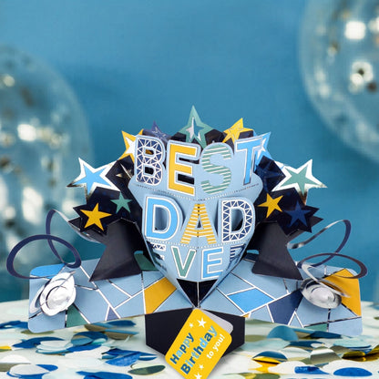 Best Dad Ever Birthday Pop Up Greeting Card