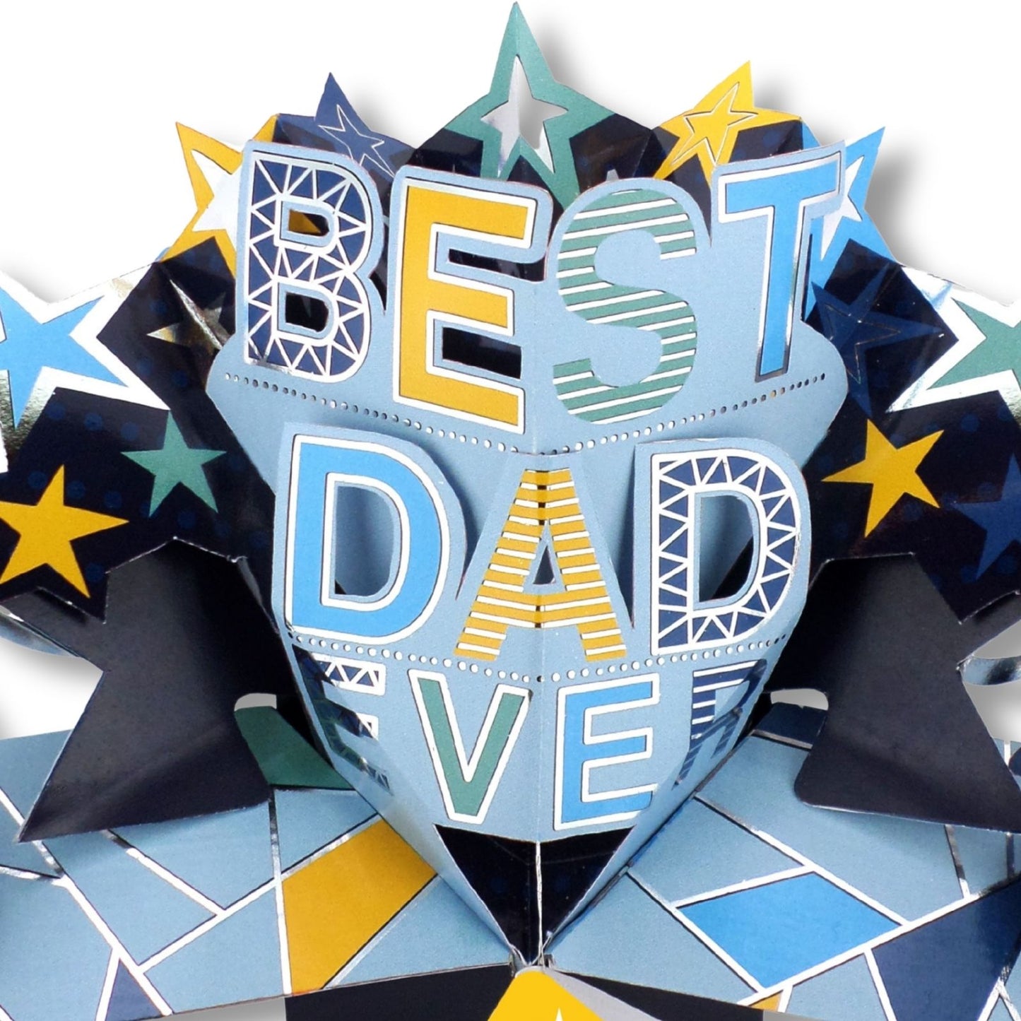 Best Dad Ever Birthday Pop Up Greeting Card