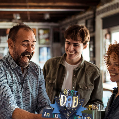 Best Dad In The World Pop Up Card Choice Of Cards