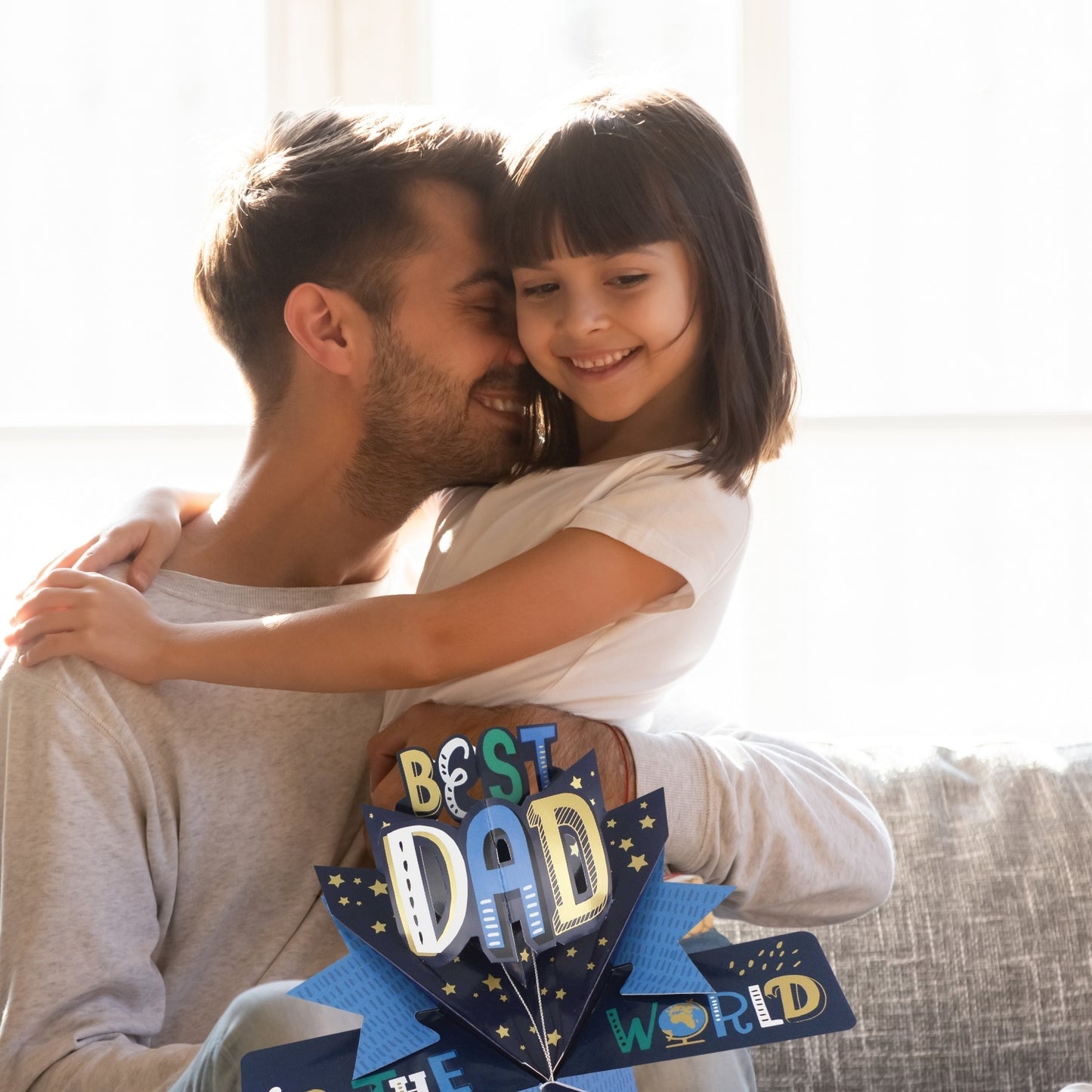 Happy Father's Day Best Dad In The World Pop Up Greeting Card