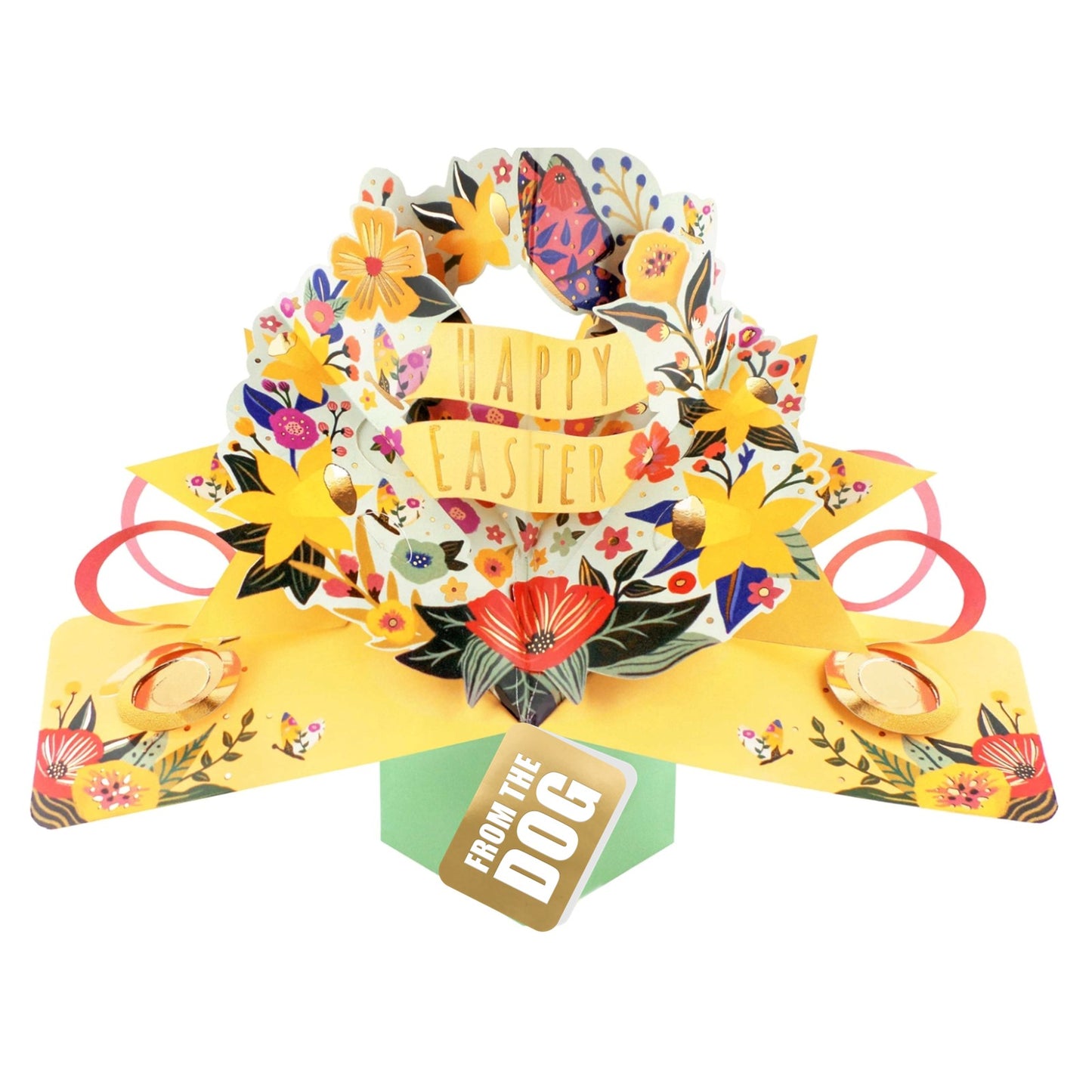From The Dog Happy Easter Spring Celebration Pop Up Greeting Card