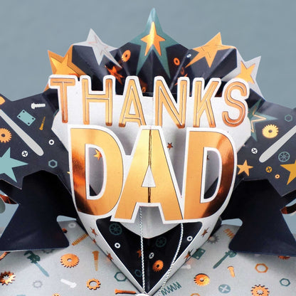 Thanks Dad Pop Up Greeting Card Choice Of Cards