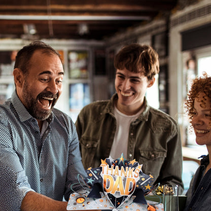 Thanks Dad Pop Up Greeting Card Choice Of Cards