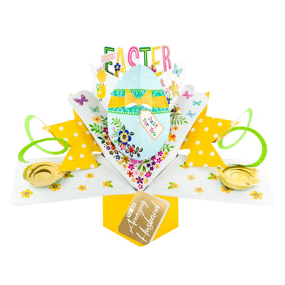 Happy Easter Card Decorated Egg Pop Up Card Choice Of Cards
