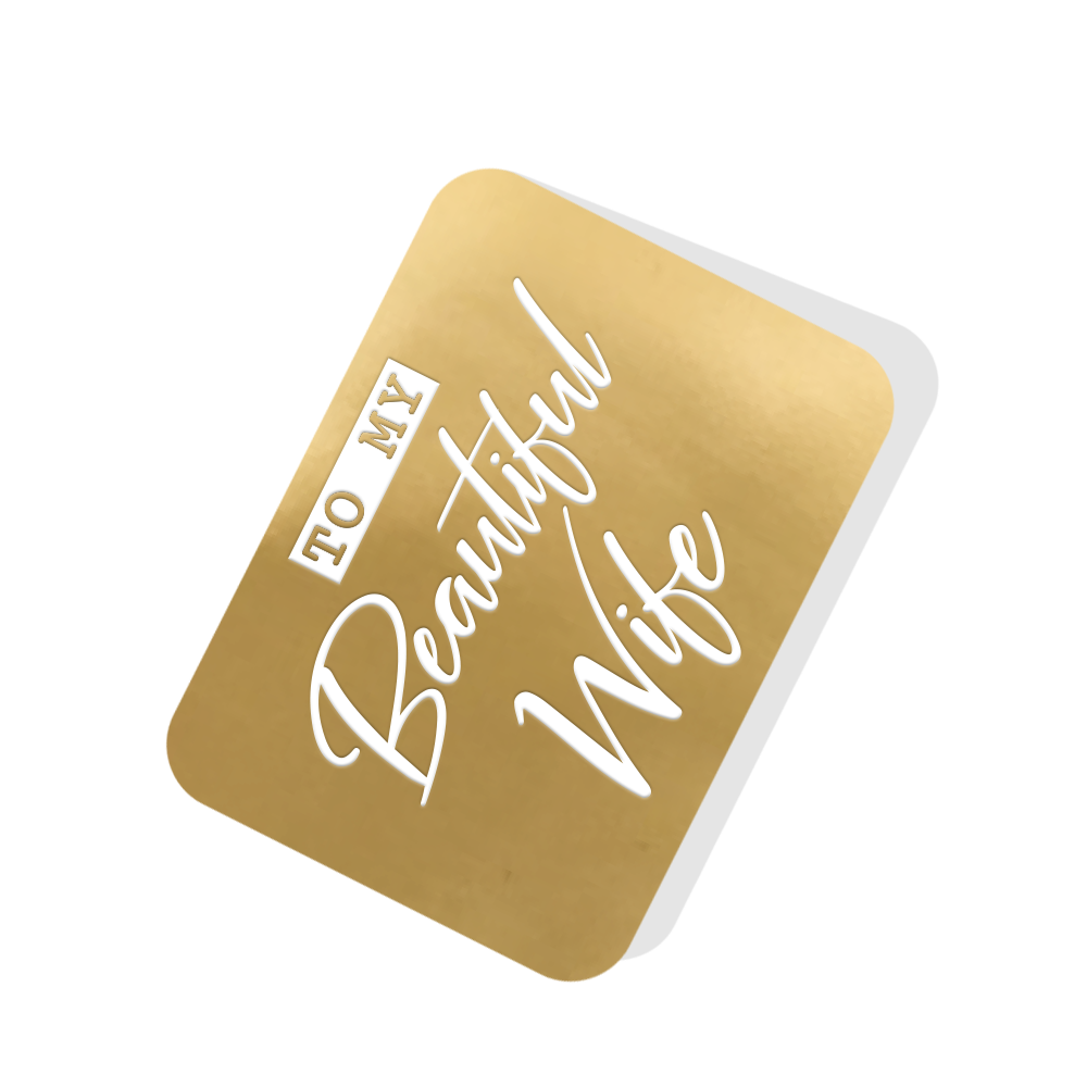 To My Wonderful Wife Happy Easter Decorated Egg Pop Up Easter Card