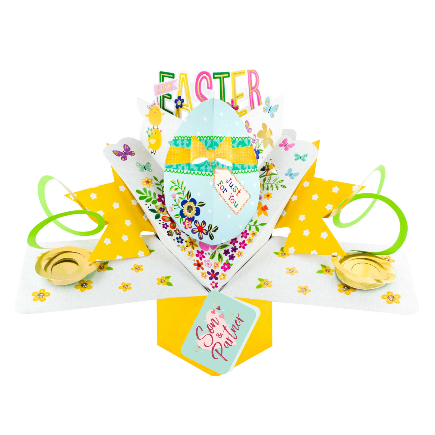 Happy Easter Card Decorated Egg Pop Up Card Choice Of Cards