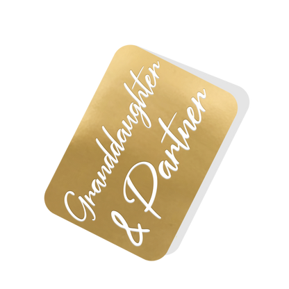 Granddaughter & Partner Happy Easter Decorated Egg Pop Up Easter Card