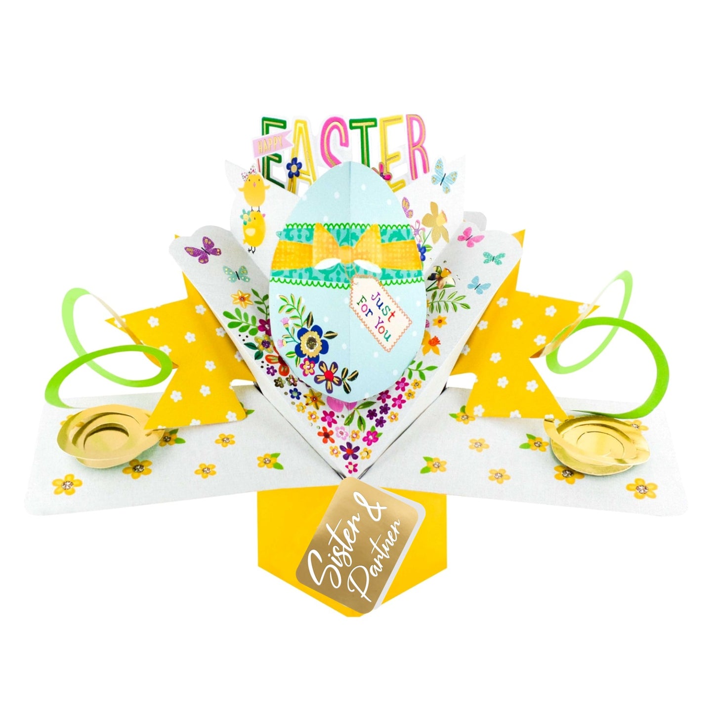 Happy Easter Card Decorated Egg Pop Up Card Choice Of Cards