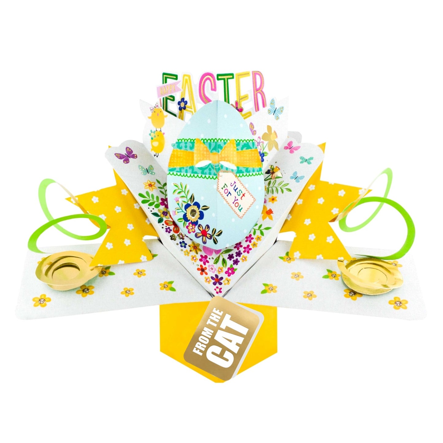 Happy Easter Card Decorated Egg Pop Up Card Choice Of Cards
