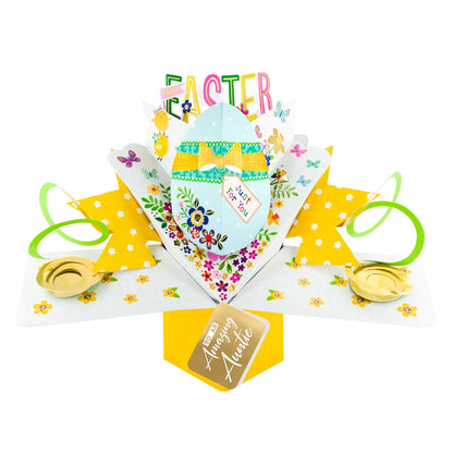 To A Lovely Auntie Happy Easter Decorated Egg Pop Up Easter Card