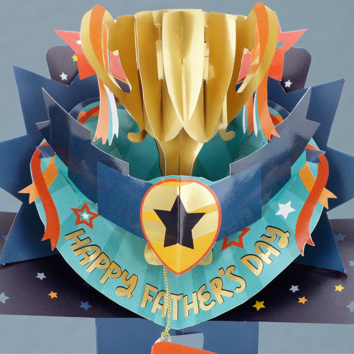 Happy Father's Day 3D Pop Up Trophy Father's Day Greeting Card