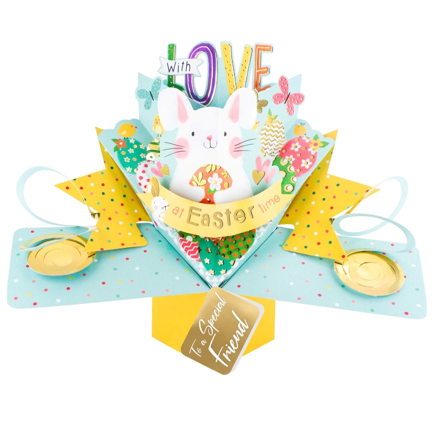 To A Special Friend Easter Bunny Pop Up Easter Card
