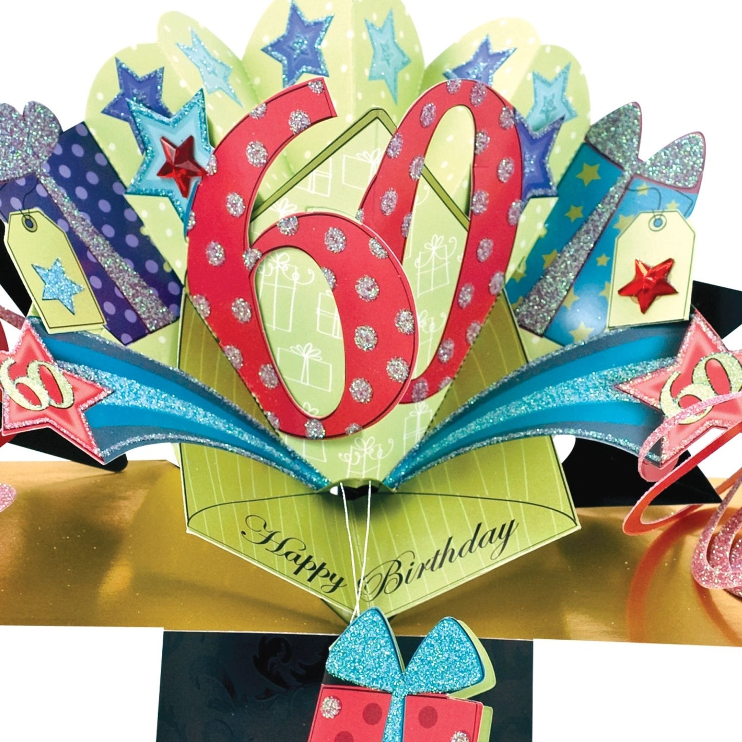 60th Birthday Pop-Up Greeting Card