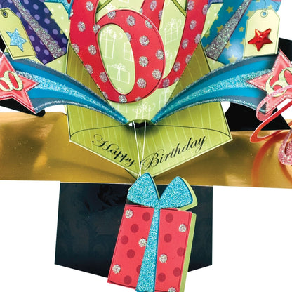 60th Birthday Pop-Up Greeting Card
