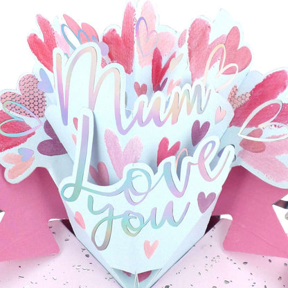 Mum Love You Birthday Pop Up Greeting Card