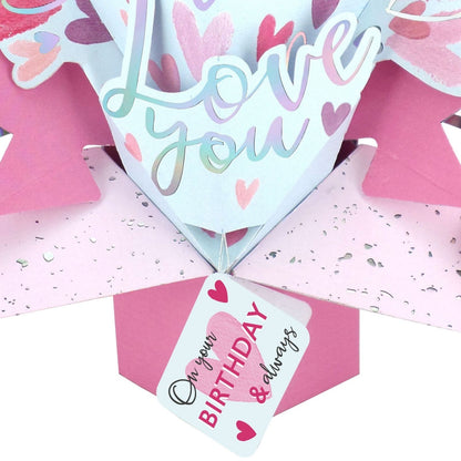 Mum Love You Birthday Pop Up Greeting Card