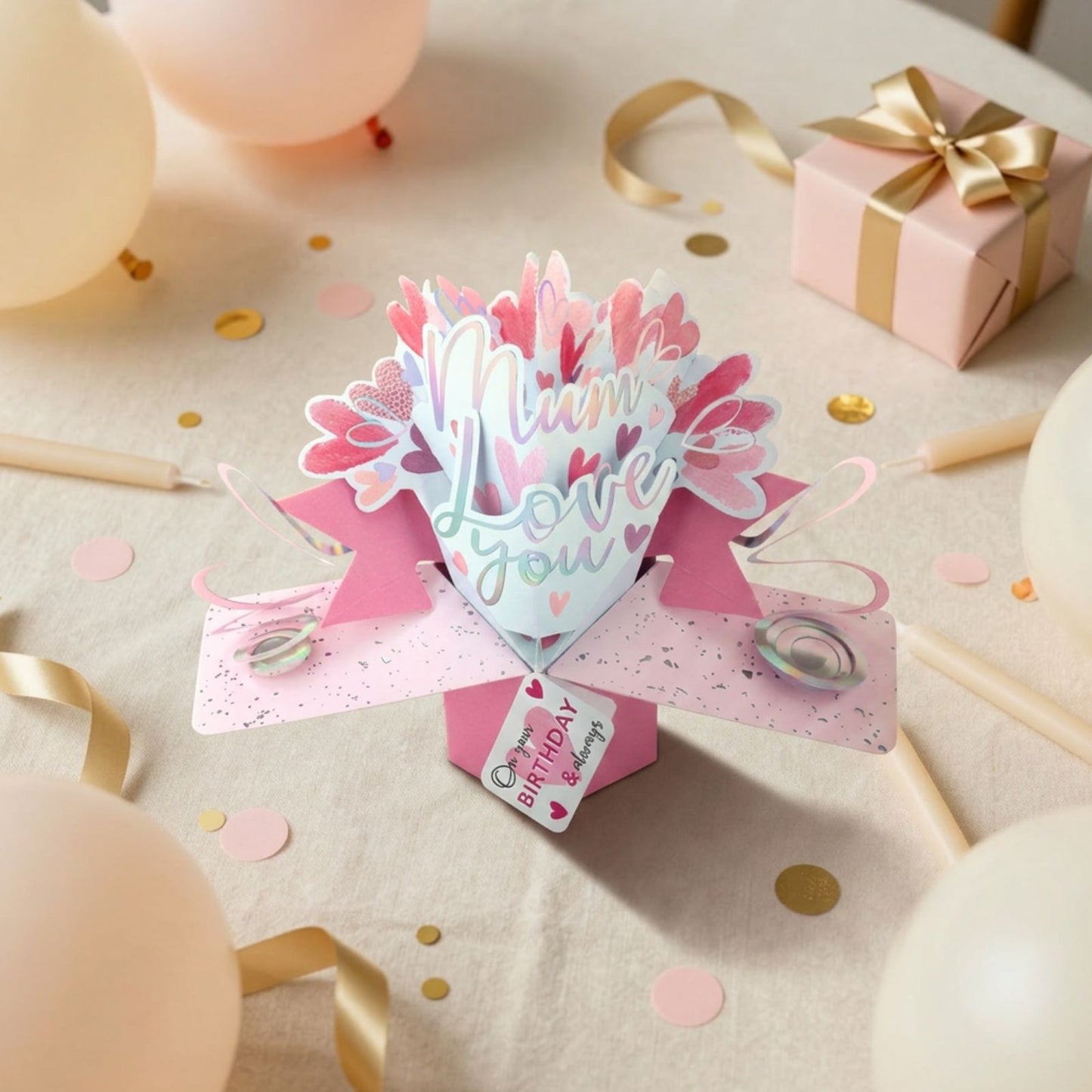 Mum Love You Birthday Pop Up Greeting Card