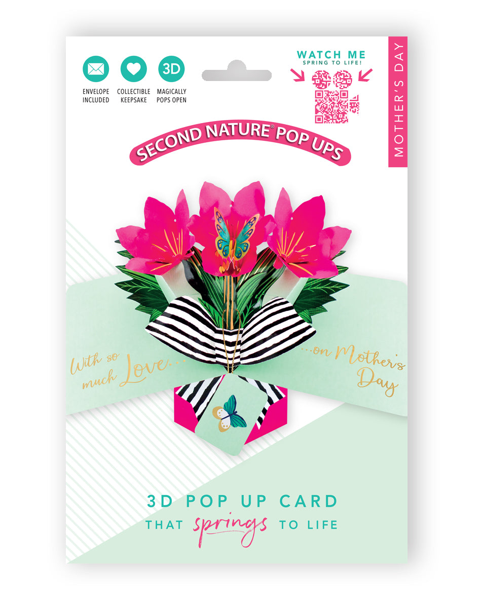 Amaryllis With So Much Love On Mother's Day 3D Pop Up Mother's Day Card