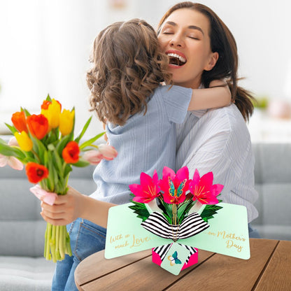 Amaryllis With So Much Love On Mother's Day 3D Pop Up Mother's Day Card