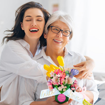 Hummingbird Flower Bouquet Happy Mother's Day 3D Pop Up Mother's Day Card