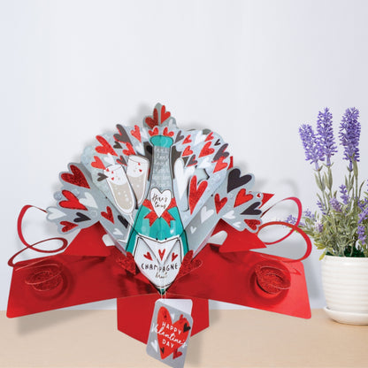 Here's To Us Pop-Up Valentine's Day Greeting Card