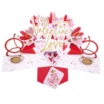 To My Valentine With Love Pop Up Valentine's Day Greeting Card