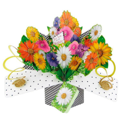 Flowers For You Pop-Up Birthday Greeting Card